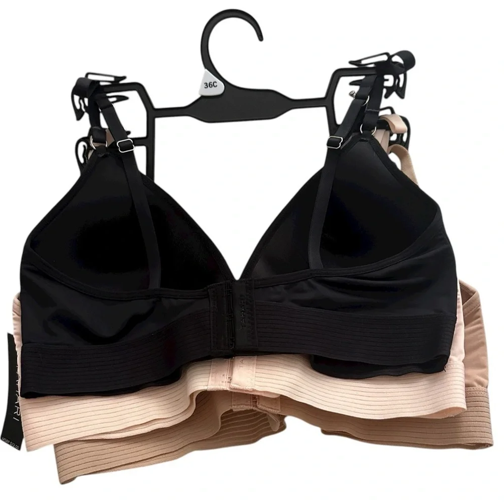 Tahari Wire Free Bras 3 Pack NWT Size 36C